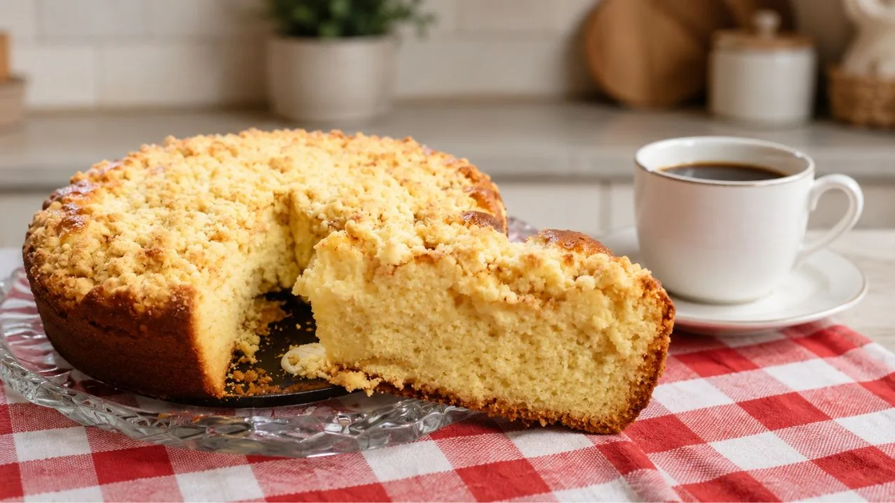 Imagem da Receita de Cuca de Milho Verde com Farofa.