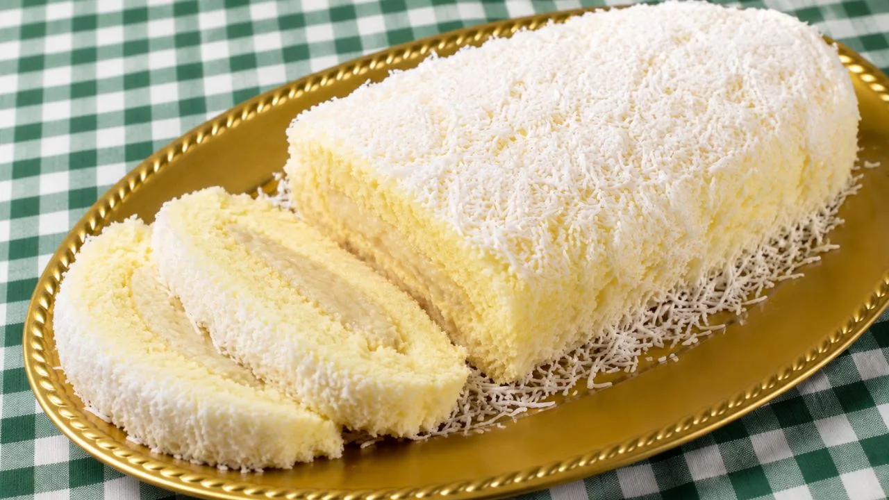Imagem da Receita de Rocambole de Coco.