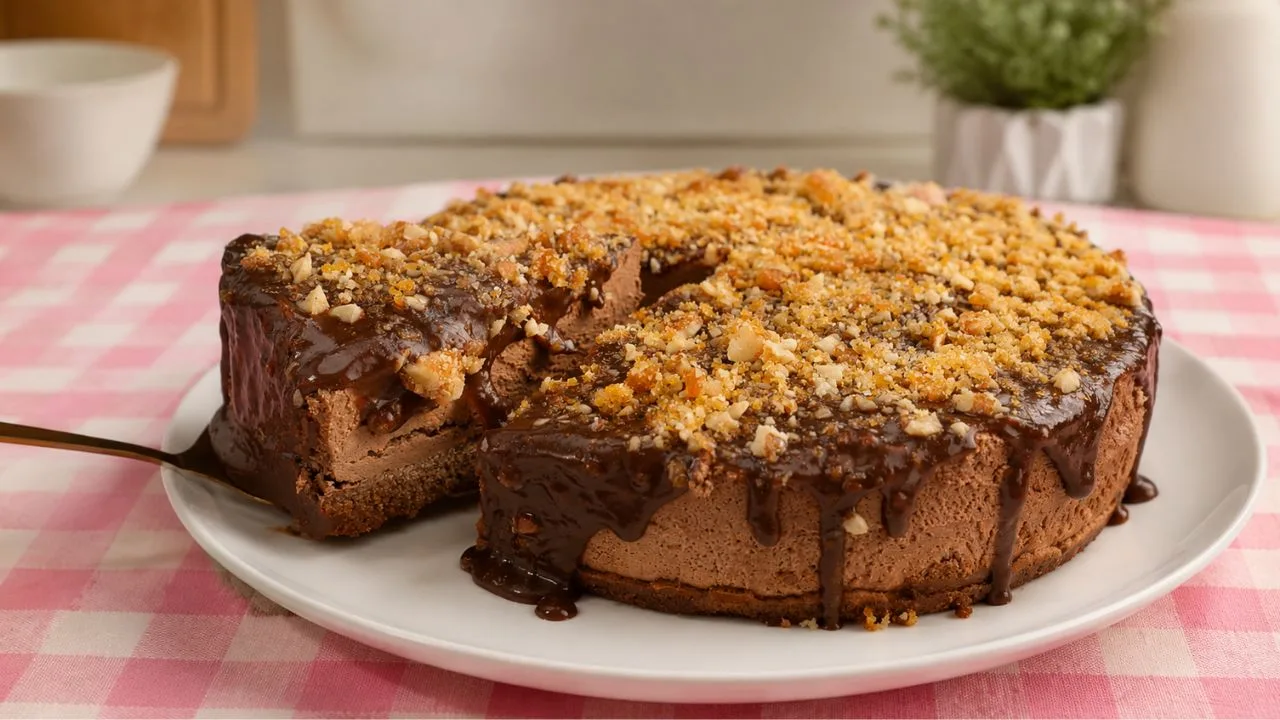 Imagem da Receita de Torta de Chocolate com Nozes.