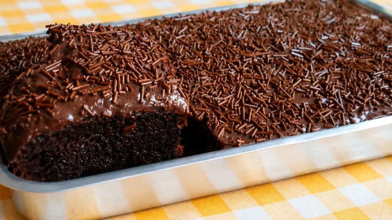 Imagem da Receita de Bolo Nega Maluca com Massa Pronta de Chocolate.