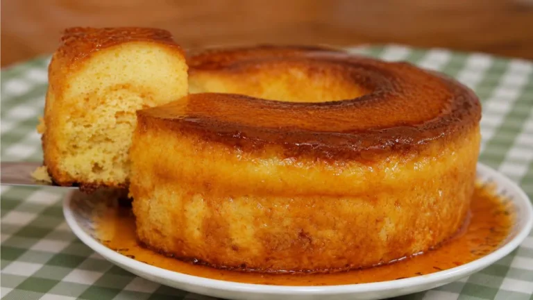 Imagem da Receita de Bolo Pudim de Milho.
