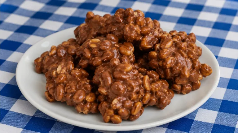 Imagem da Receita de Pé de Moleque de Chocolate.