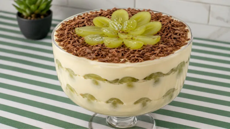 Imagem da Receita de Taça de Uva com Creme Trufado.