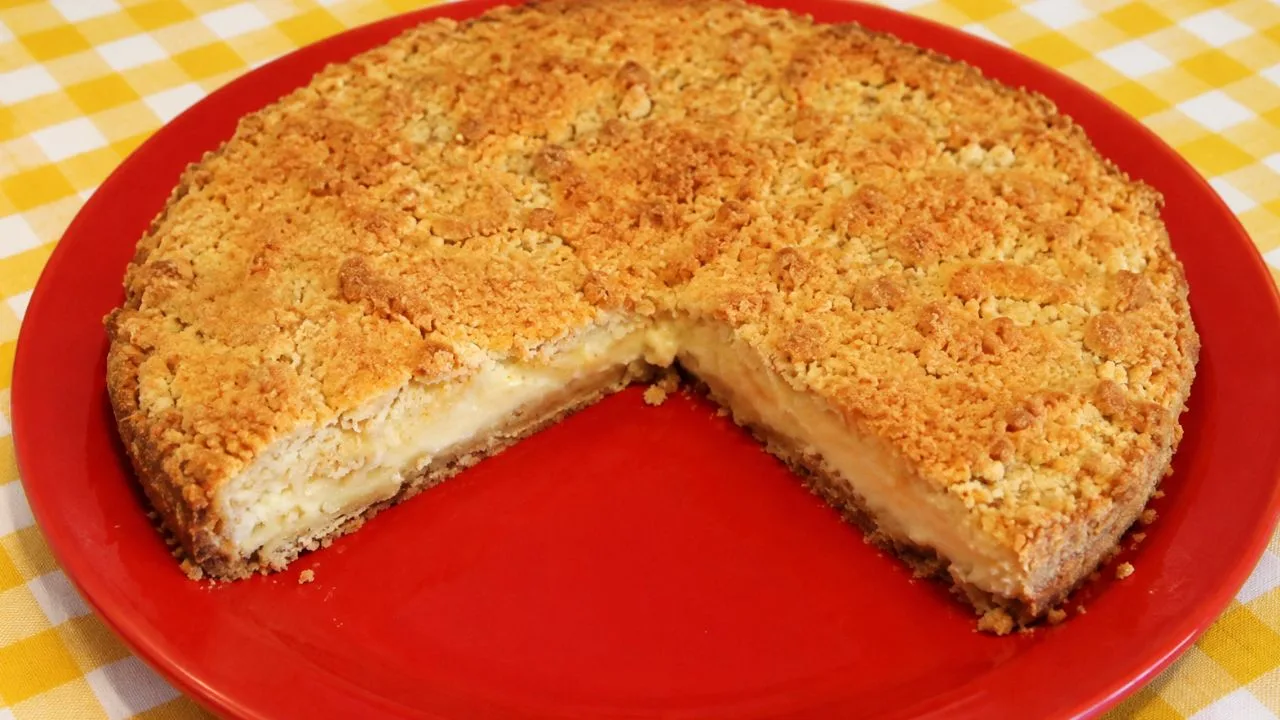Imagem da Receita de Cuca Cremosa de Maracujá.