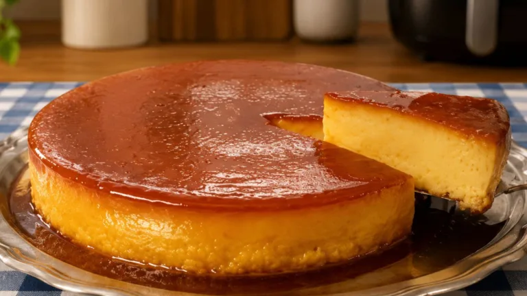 Imagem da Receita de Pudim Simples de Trigo na Airfryer.