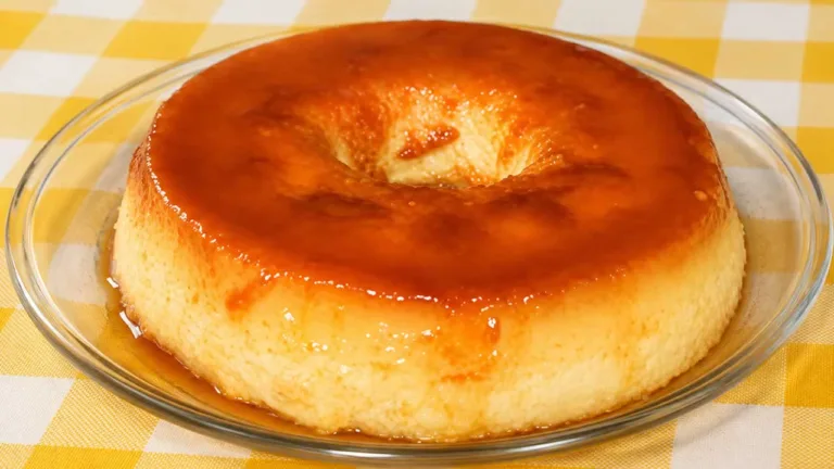 Imagem da Receita de Pudim de Pão Cozido no Forno Sem Banho-Maria.