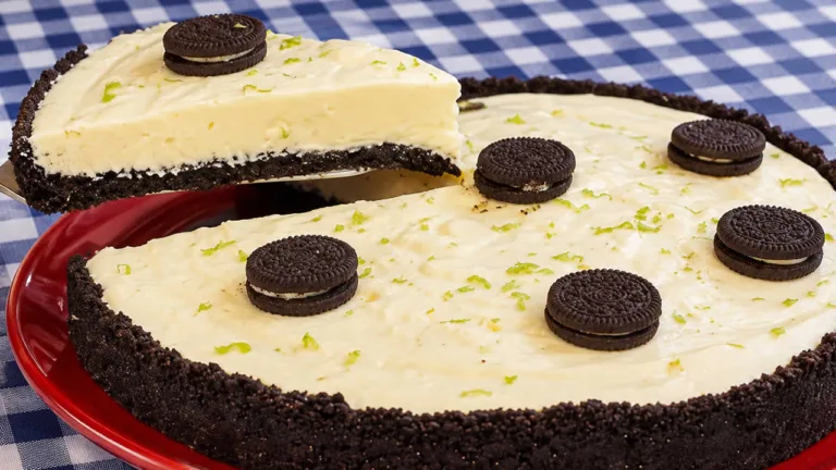 Imagem da Receita de Torta de Oreo com Mousse de Limão.