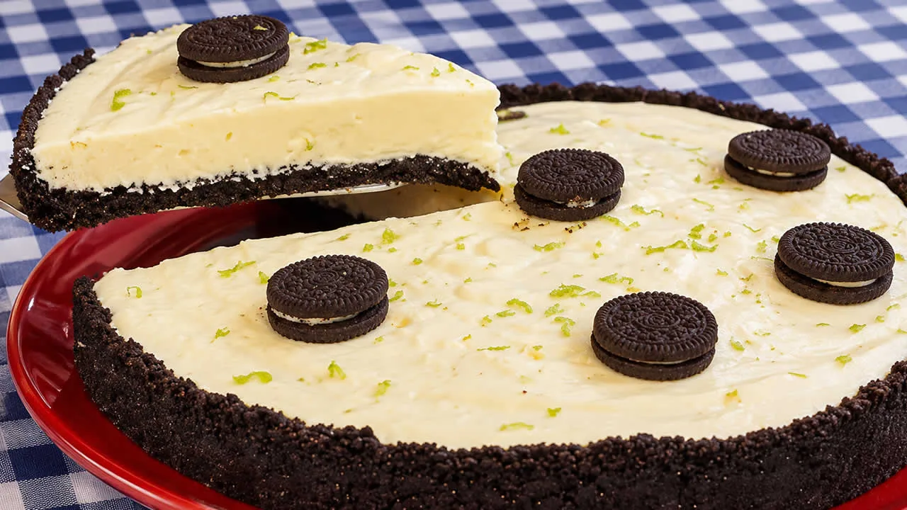 Imagem da Receita de Torta de Oreo com Mousse de Limão.
