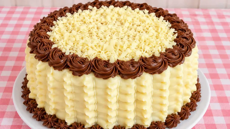 Imagem da Receita de Bolo de Leite Ninho com Nutella para Aniversário.